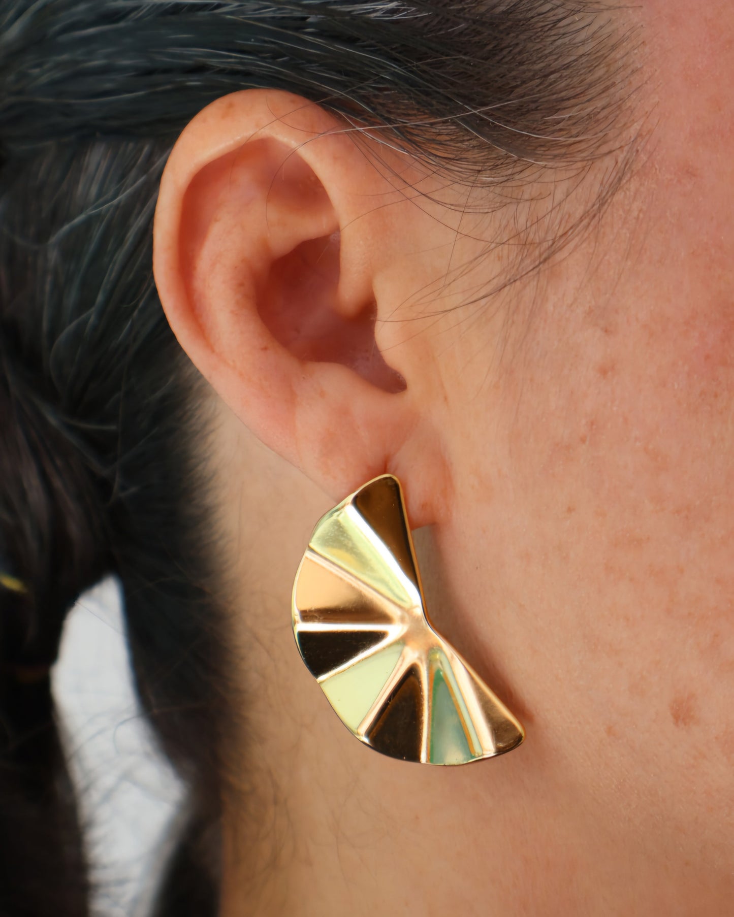 Aretes Abanico
